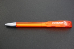 Druckkugelschreiber orangetransparent